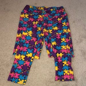 Lularoe Puzzle piece leggings